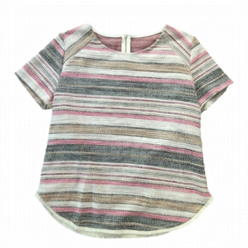 Unbranded Tweed Indie Short Sleeve Top